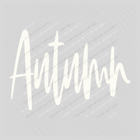 Autmn Weather Script in Creamy White Digital Download, PNG