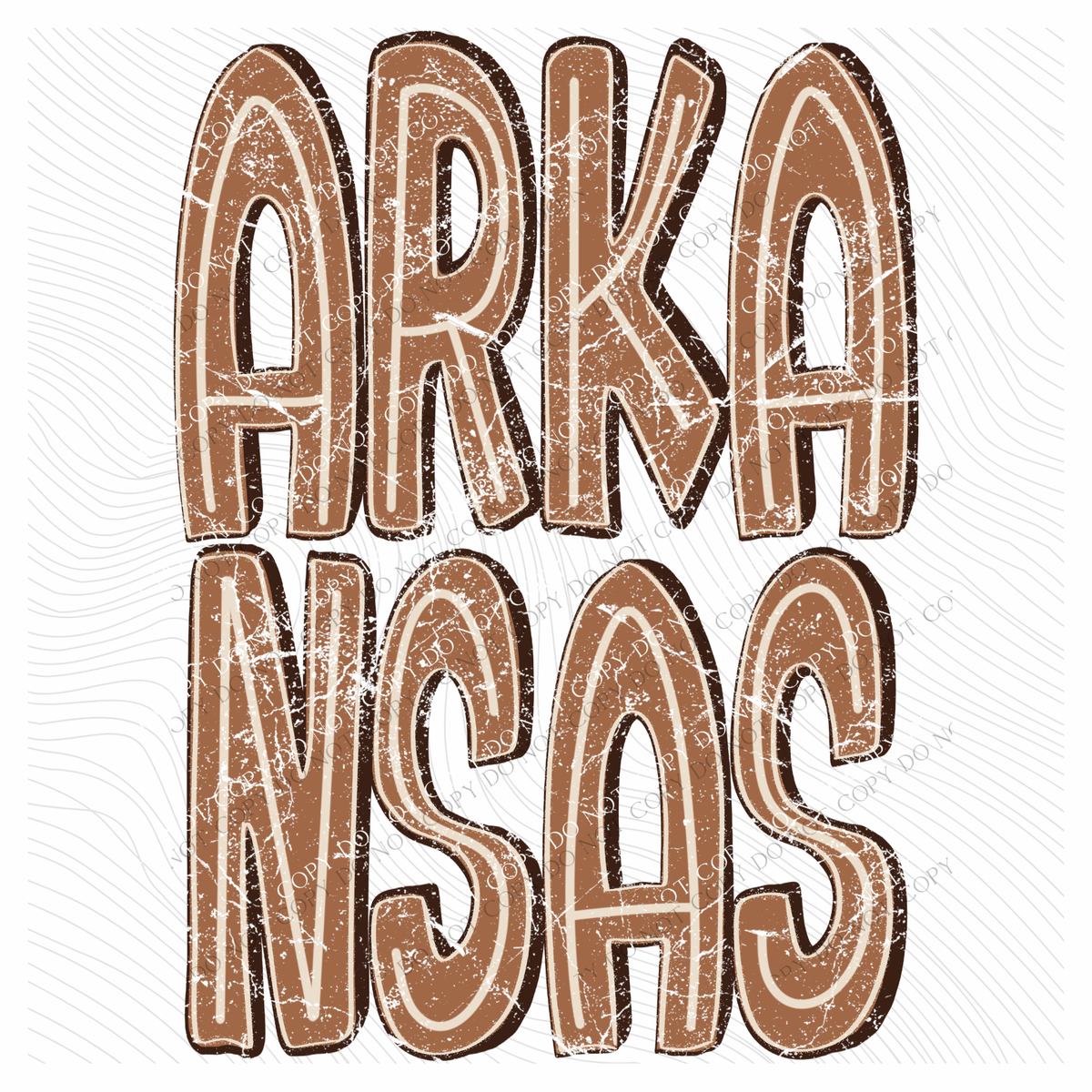 Brown Distressed Shadow States Digital Design, PNG