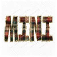 Mini Glitter & Plaid Digital Download, PNG