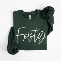 Feisty Sketched Script Hearts in Off-white Digital Design, PNG
