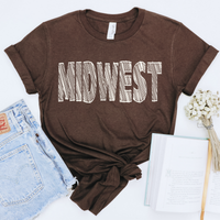 Midwest Scribble in Cream White Digital Design, PNG