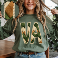 VA Virginia Stitched Argyle Fur Digital Download, PNG