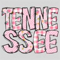Tennessee Strawberry Doodle Patch Digital Design, PNG