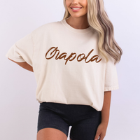 Crapola Western Script in Brown Digital Design, PNG