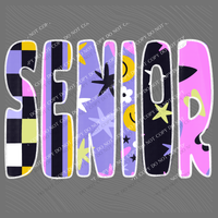 Senior Happy Days Doodle Back to School Digital Design, PNG
