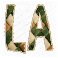 LA Louisiana Stitched Argyle Fur Digital Download, PNG