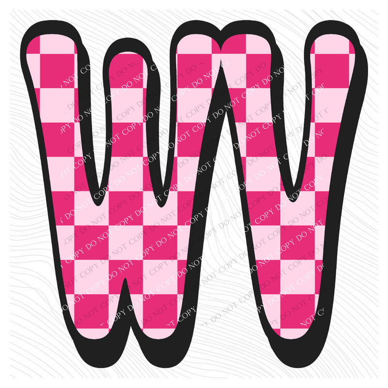 WV West Virginia Retro Checkers in Pinks Digital Design, PNG