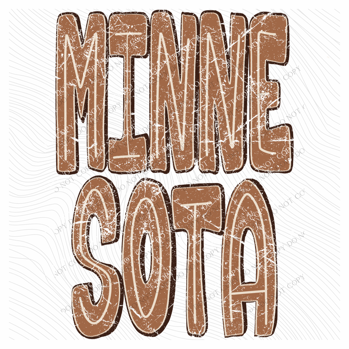 Brown Distressed Shadow States Digital Design, PNG