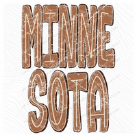Brown Distressed Shadow States Digital Design, PNG