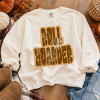 Roll Hoarder Retro Shadow Brown Distressed Digital Design, PNG