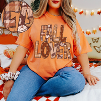 Fall Lover Glitter & Burlap Patch Digital Design, PNG Only