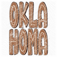 Brown Distressed Shadow States Digital Design, PNG