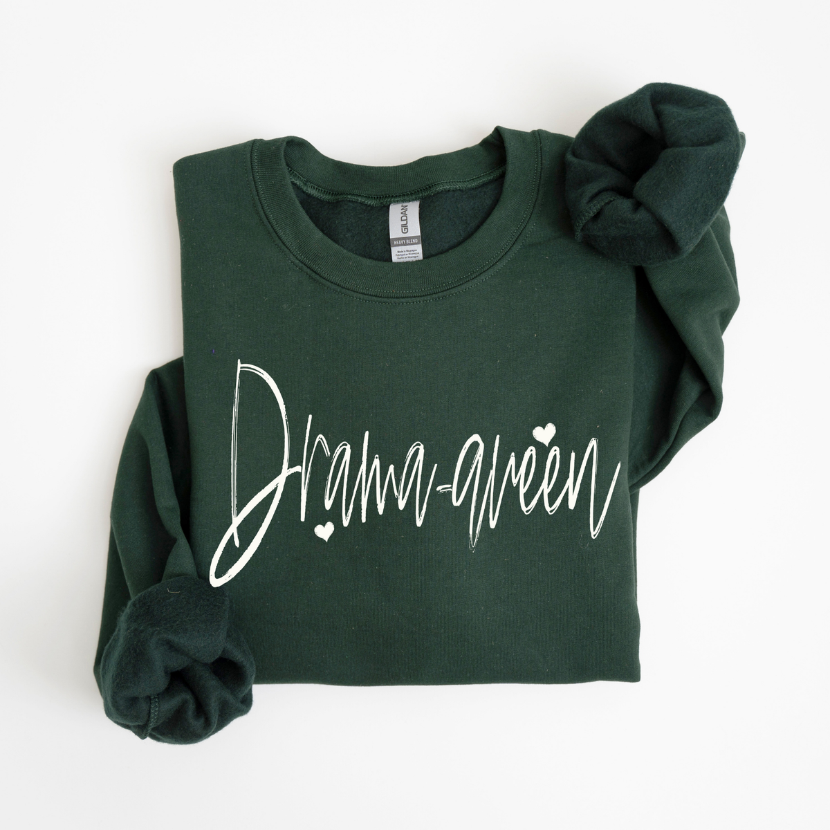 Drama-queen Sketched Script Hearts in Off-white Digital Design, PNG