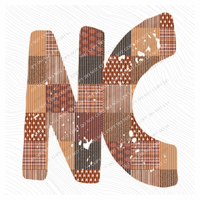 North Carolina NC Autumn Pumpkins Quilted Distressed Digital Design in Browns, PNG
