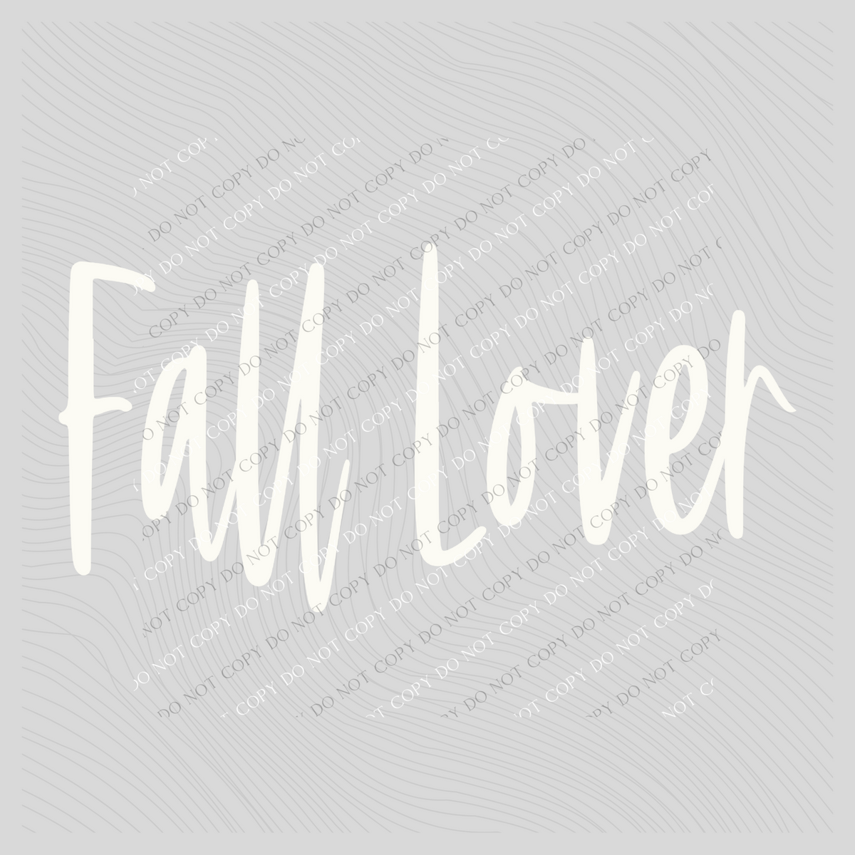 Fall Lover Script in Creamy White Fall Digital Download, PNG