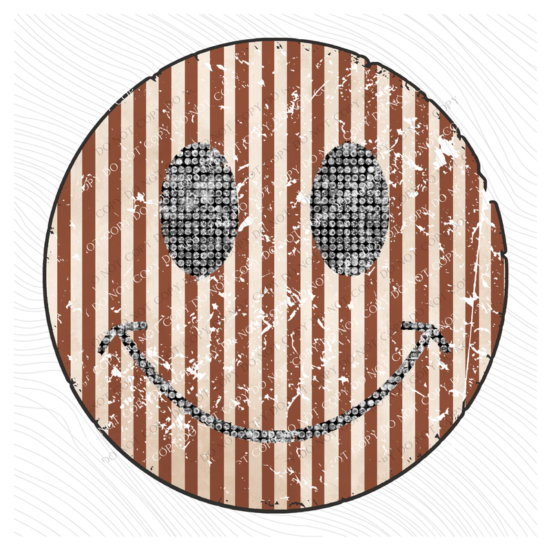All Smiles Boho Stripes & Diamonds Distressed Digital Design, PNG