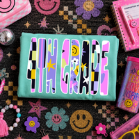 4th Grade Happy Days Doodle Back to School Digital Design, PNG