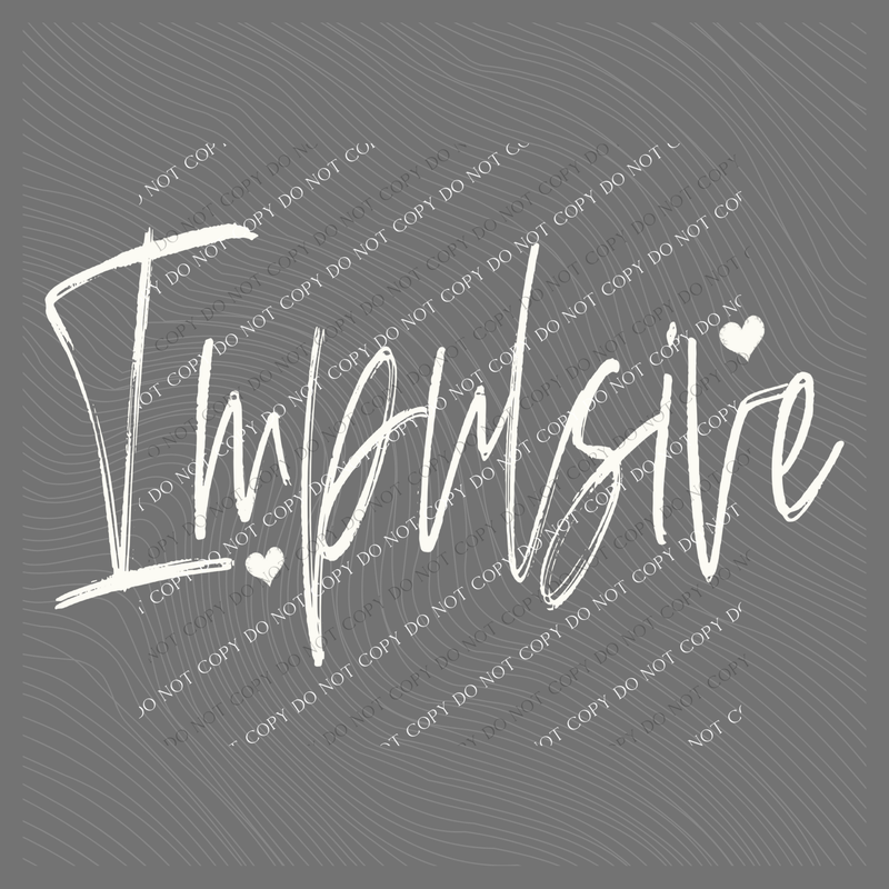Impulsive Detective Sketched Script Hearts in Off-white Digital Design, PNG
