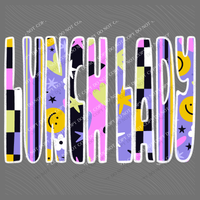 Lunch Lady Happy Days Doodle Back to School Digital Design, PNG