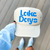 Lake Days in Blue Digital Design, PNG