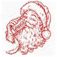 Coca-Cola Santa Digital Design, PNG