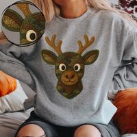 Buck Deer Camo 3D Chenille Patch Style Digital Download, PNG