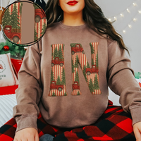 IN Indiana Striped Christmas Red Truck 3D Texture Fabric Style Digital Download, PNG