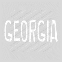 Georgia Rough in White Digital Design, PNG