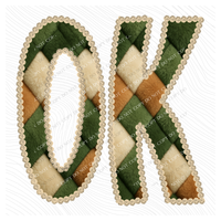 OK Oklahoma Stitched Argyle Fur Digital Download, PNG