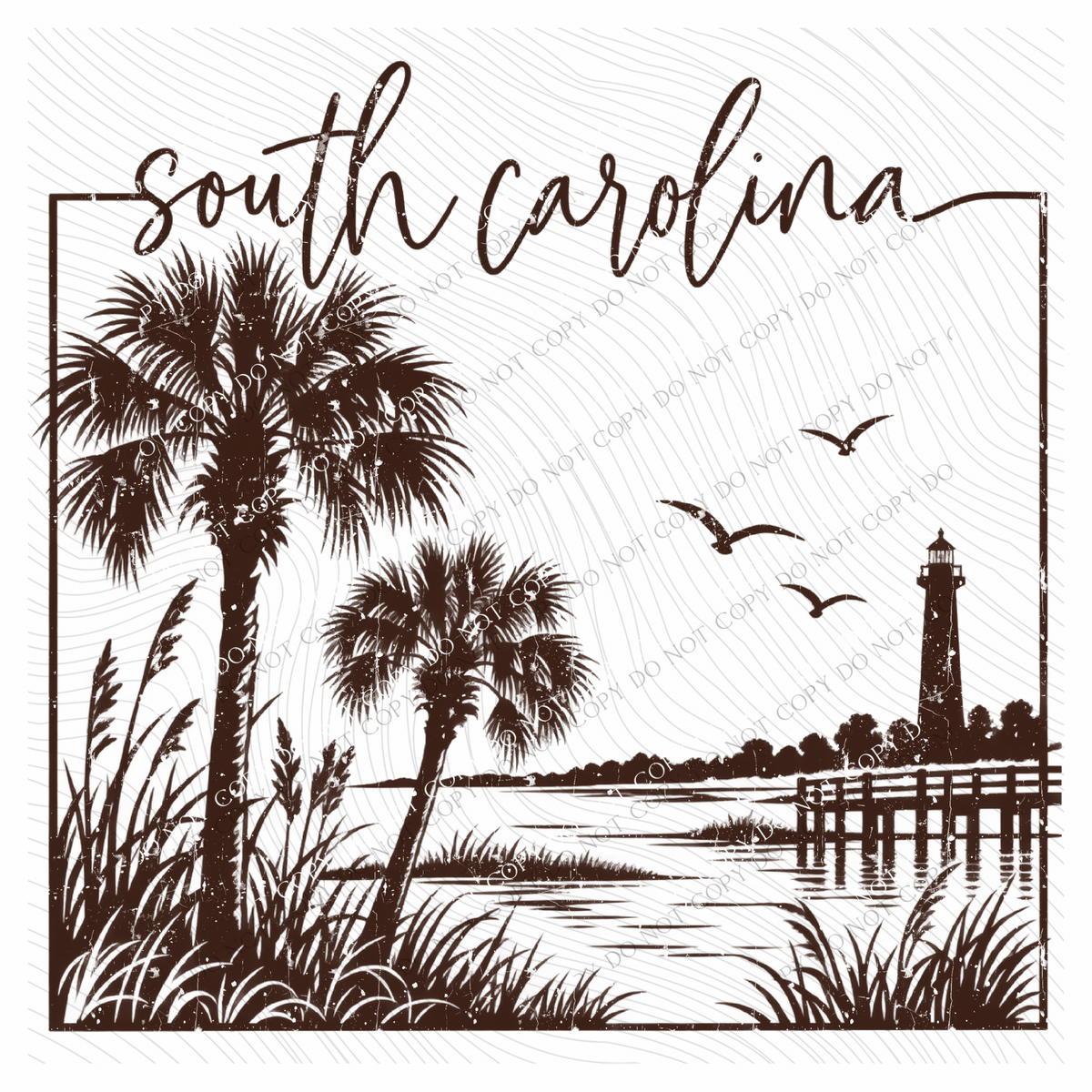 States Nature Scenery Silhouette (includes both brown & cream with purchase) Digital Design, PNG