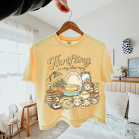 Thrifting is my Therapy Distressed Digital Design, PNG