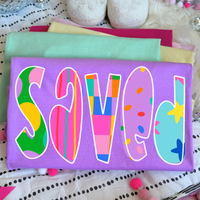 Saved Color Pop Doodle Digital Design, PNG