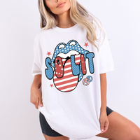 So Lit Patriotic Lips & Tongue Digital Design, PNG