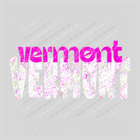 Vermont Crackle in Neons & White Digital Design, PNG