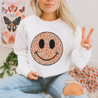 All Smiles Boho Leopard & Glitter Distressed Digital Design, PNG