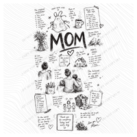 All about Mom Sketch Digital Design, PNG