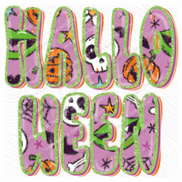 Halloween Glittery Skulls, Lips &  Pumpkins Fall Digital Design, PNG