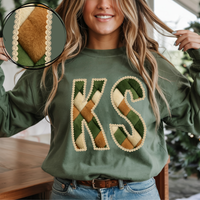 KS Kansas Stitched Argyle Fur Digital Download, PNG