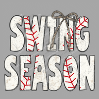 Swing Season Baseball Stitch Leopard Bow Doodle Distressed Digital Design, PNG