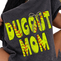 Dugout Mom Softball Stitch Leopard Bow Doodle Distressed Digital Design, PNG