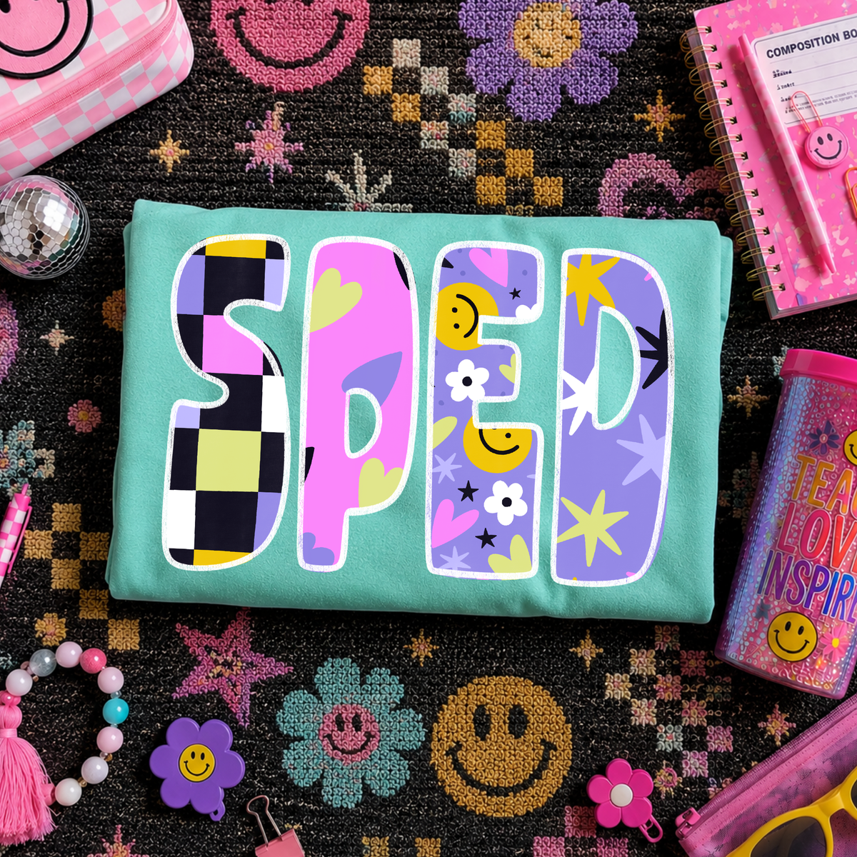 SPED Happy Days Doodle Back to School Digital Design, PNG