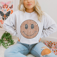 All Smiles Boho Stripes & Diamonds Distressed Digital Design, PNG