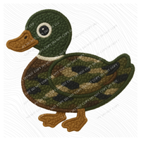 Duck Camo 3D Chenille Patch Style Digital Download, PNG