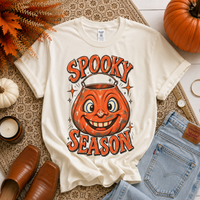 Spooky Season Vintage Pumpkin Bucket Sketch Digital Design, PNG