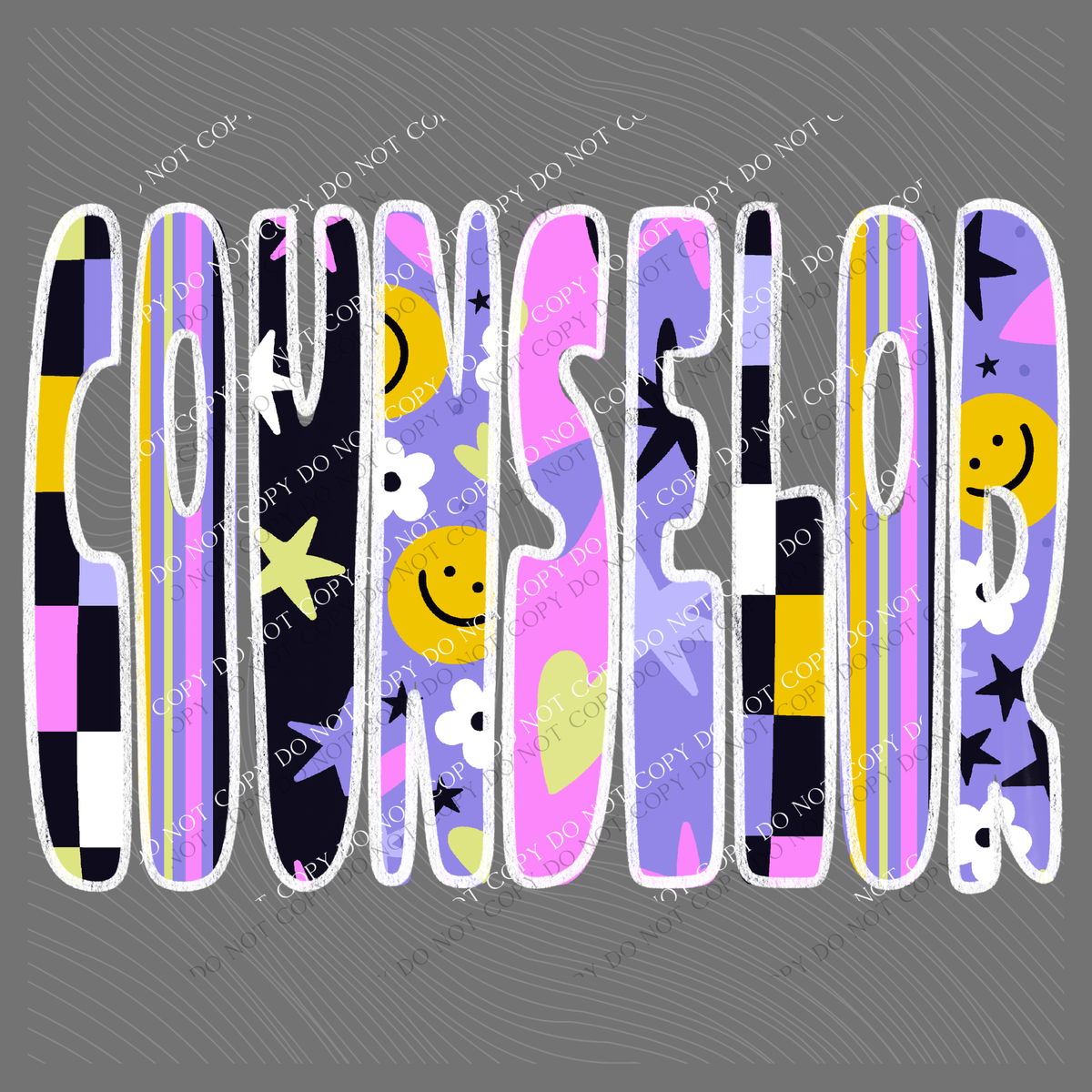 Counselor Happy Days Doodle Back to School Digital Design, PNG