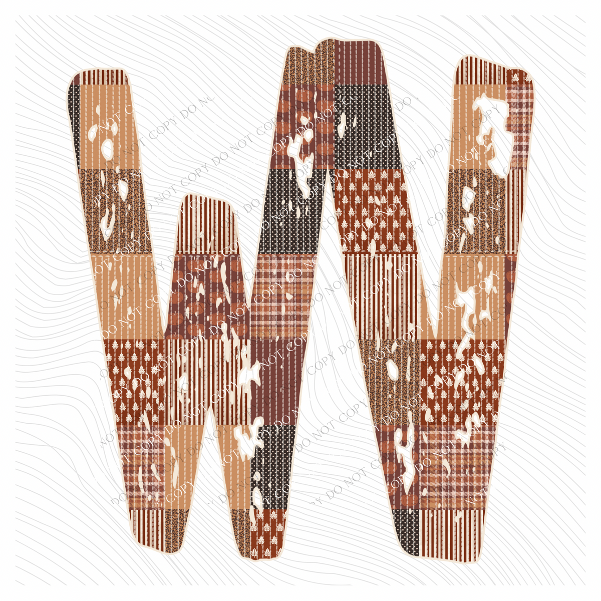 West Virginia WV Autumn Pumpkins Quilted Distressed Digital Design in Browns, PNG