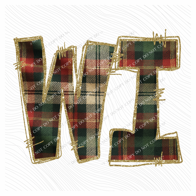 Wisconsin Glitter & Plaid Digital Download, PNG