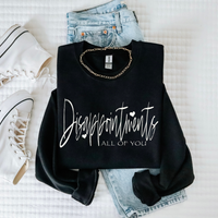 Disappointments All of you Sketched Script Hearts in Off-white Digital Design, PNG