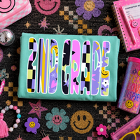 2nd Grade Happy Days Doodle Back to School Digital Design, PNG