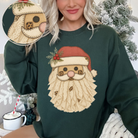 Santa Leopard & Lace Digital Design, PNG